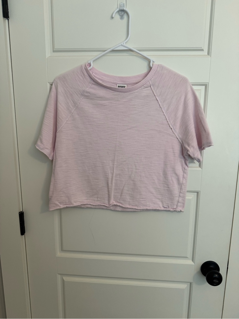 PINK Victoria's Secret Pastel Pink Cropped Tee